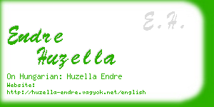 endre huzella business card